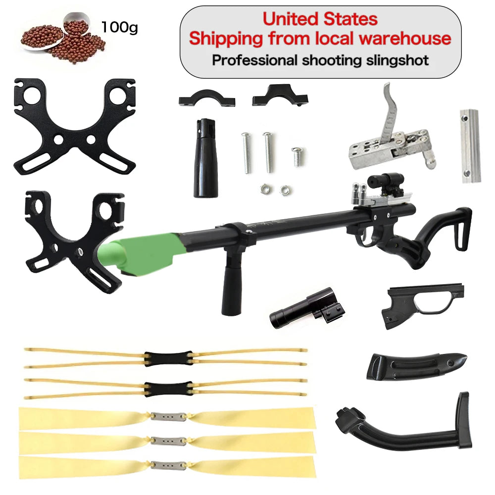 Piaoyu Telescopic Hunting Slingshot Kit With Laser Sight