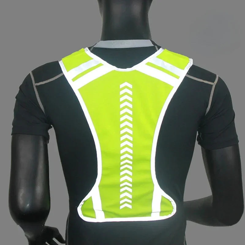 High Visibility Cycling Reflective Vest for Night Riding and Running