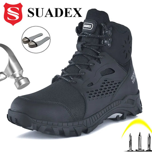 SUADEX S1 Safety Boots Anti-Smash Steel Toe Work Shoes