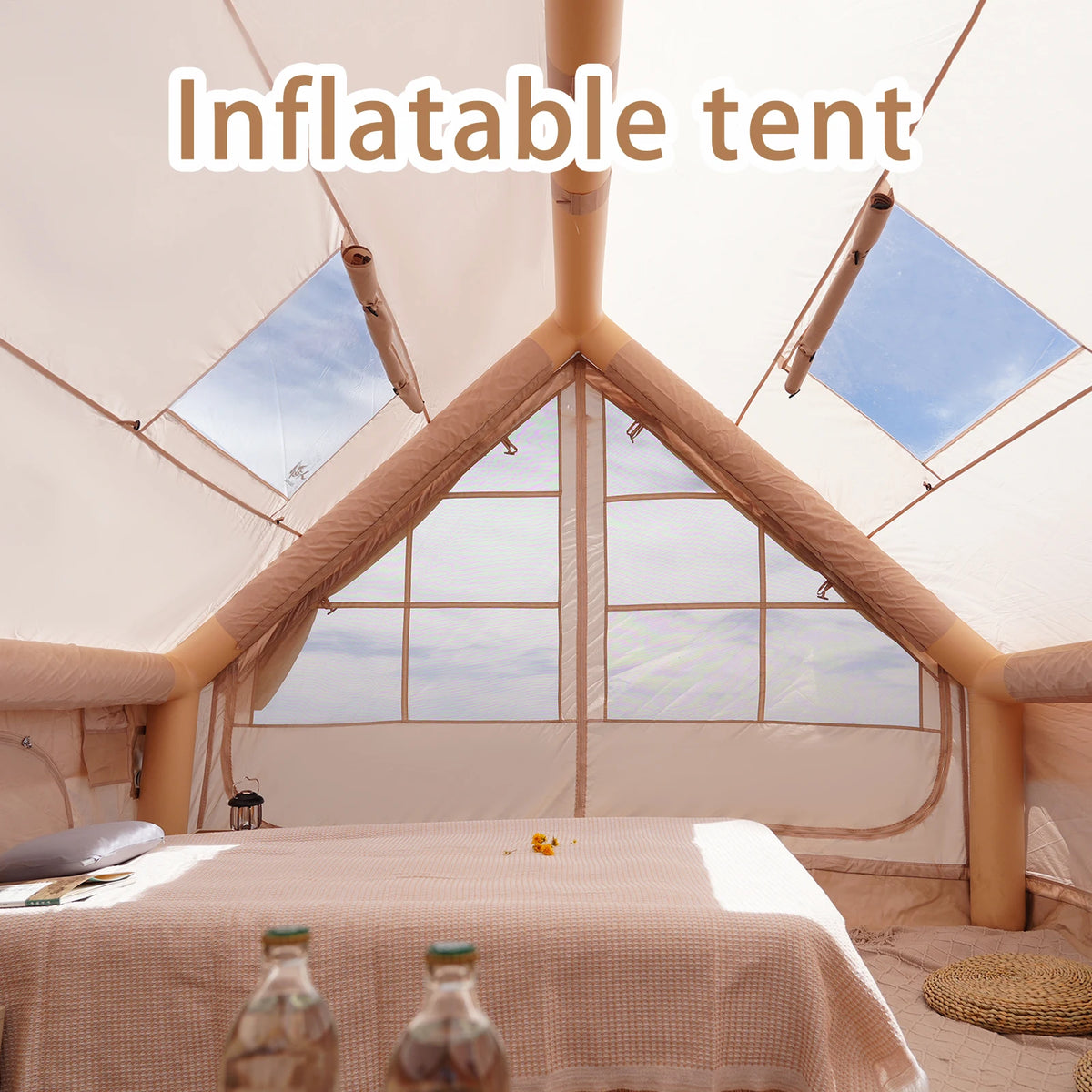 Pakicetus Inflatable Camping Tent Quick Setup Waterproof All Season