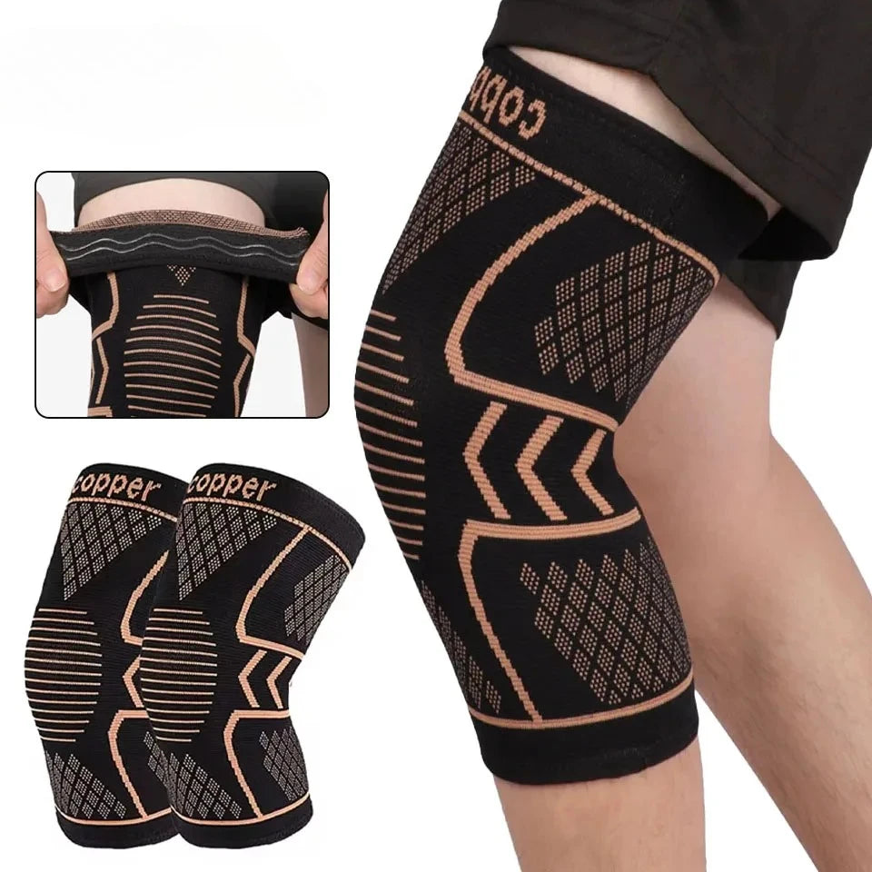 Copper Knee Support Sleeve With Compression For Arthritis Pain Relief