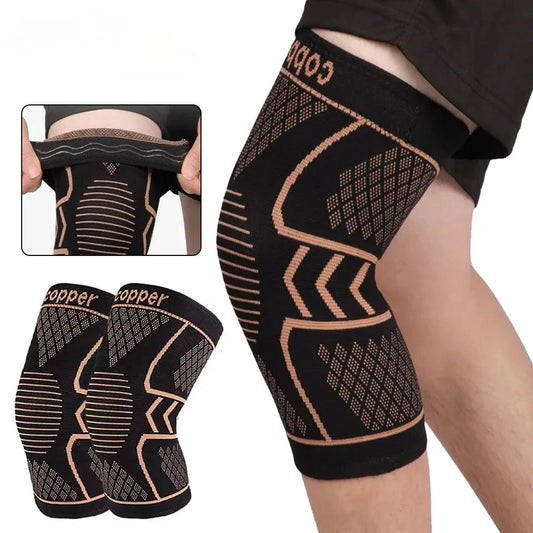 Copper Knee Support Sleeve With Compression For Arthritis Pain Relief