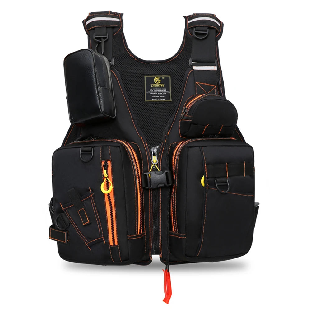 NONECN Outdoor Fishing Life Jacket Vest With Pockets Buoyant