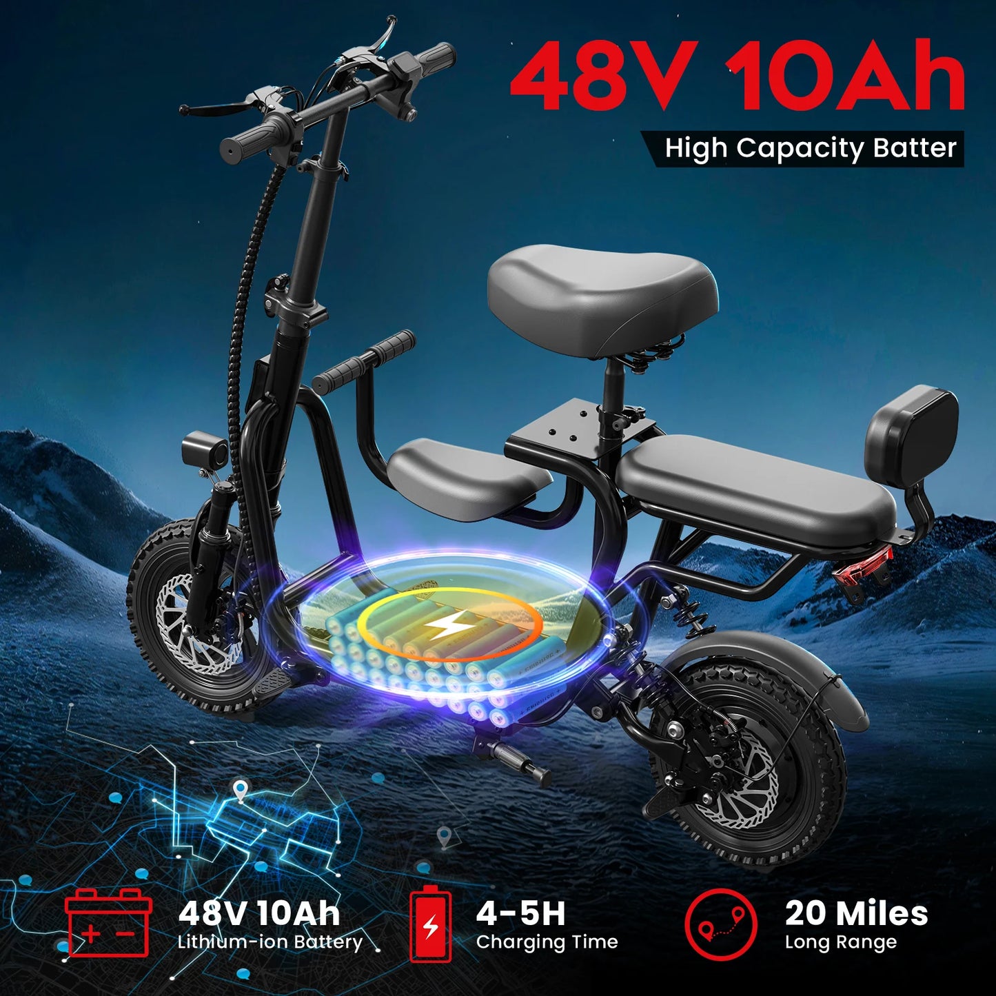 EILLEO SPACEWALK Foldable Electric Scooter With Seat
