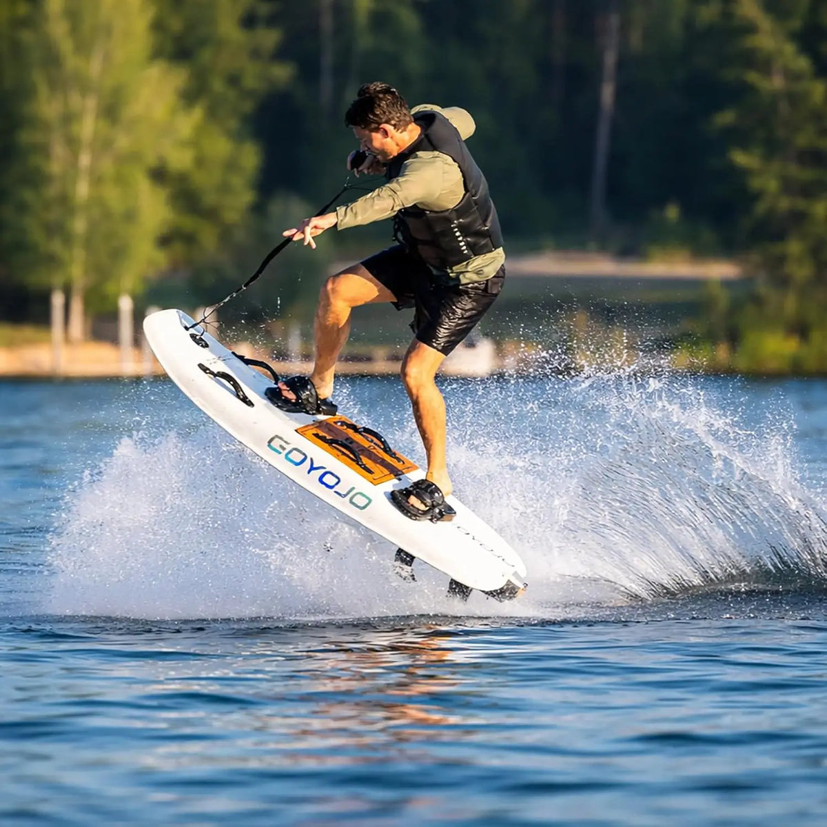 GOYOJO Carbon Fiber Electric Jet Surfboard with Smart Water Scooter