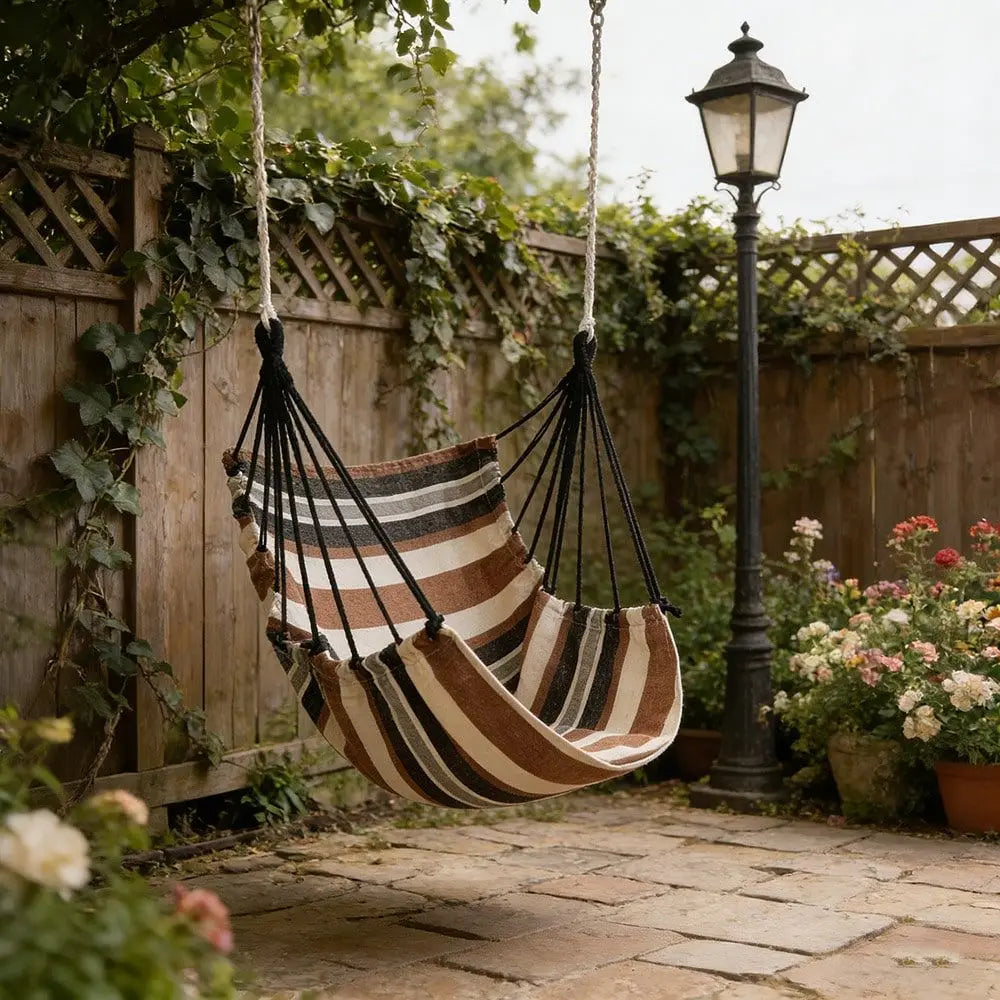 Hammock Swing Chair-Supports Up To 500 Pounds And Is Suitable For Both Indoor And Outdoor Use. Designed For Bedrooms, Gardens,