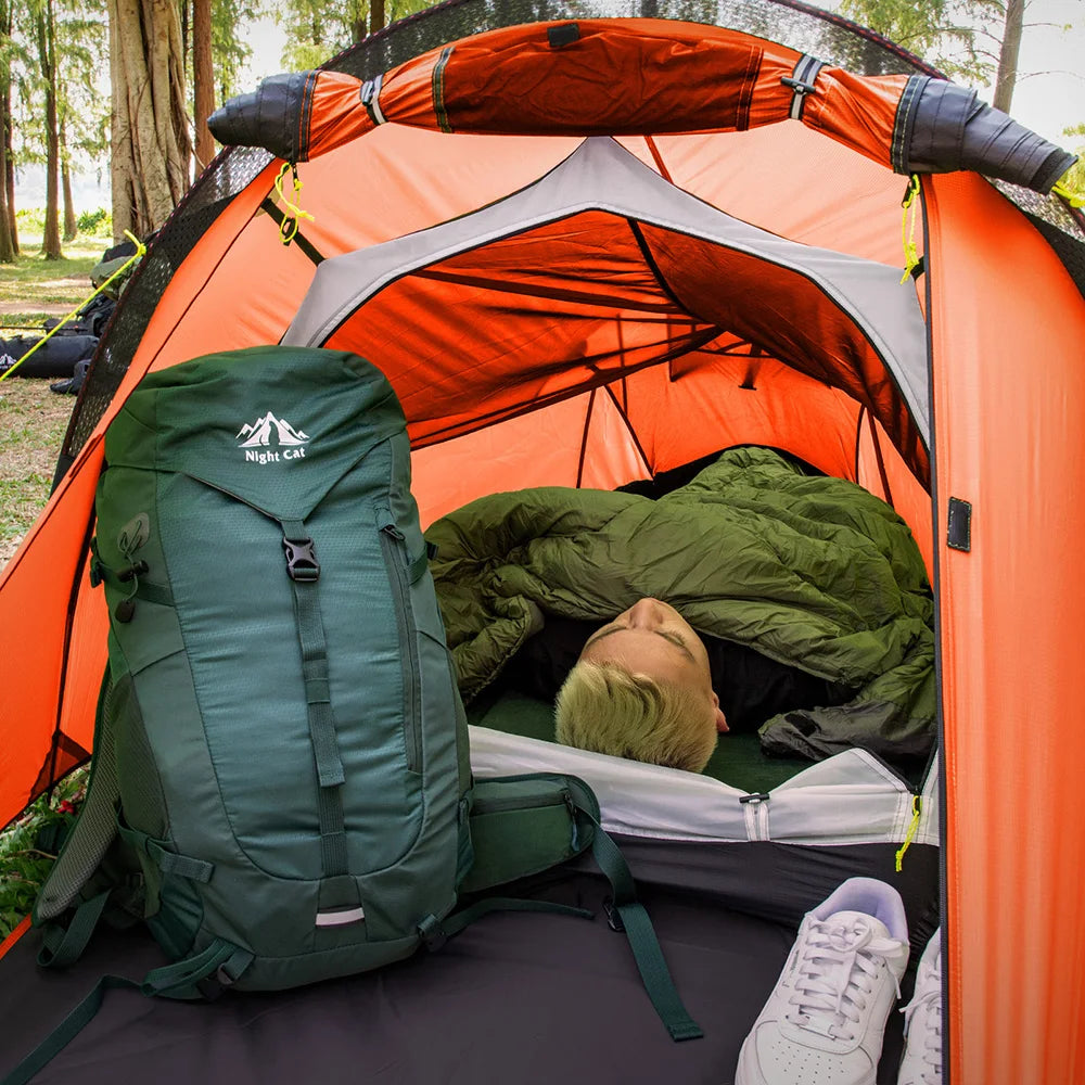 Night Cat Ultralight Waterproof Tunnel Tent for Backpacking and Camping