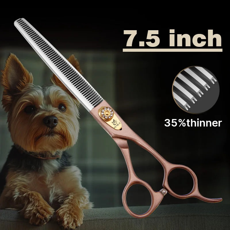 Fenice JP440C Steel Pet Grooming Thinning Scissors