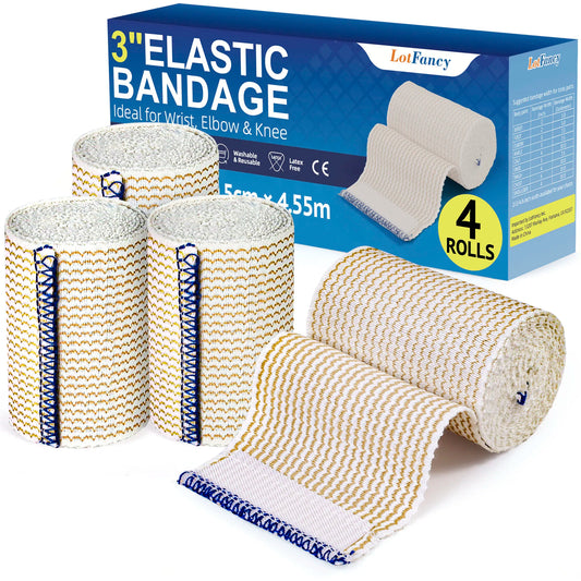 Elastic Bandage Wrap Cotton Compression For Sports First Aid