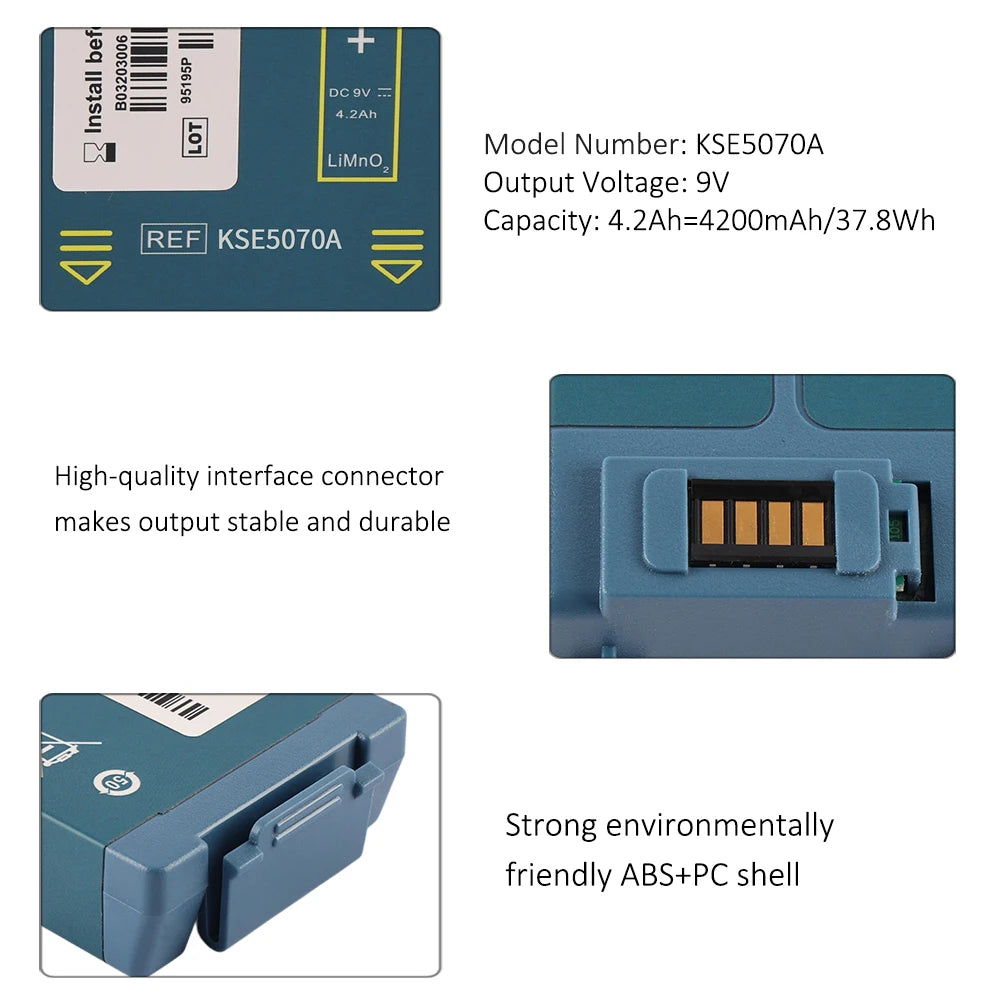 KingSener KSE5070A Replacement Battery for Philips HeartStart AED Defibrillator