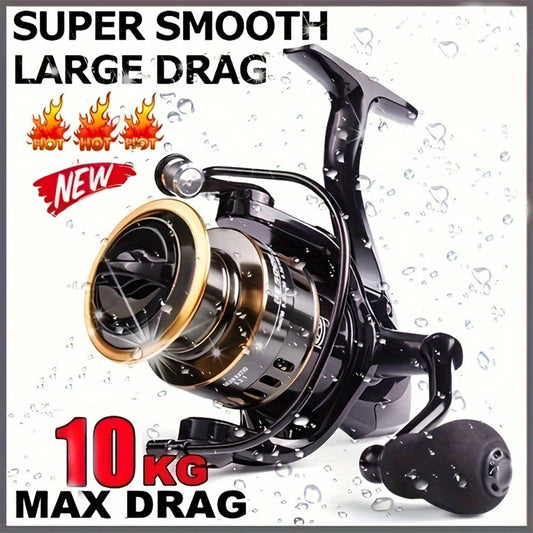 Metal Spool Spinning Fishing Reel for Freshwater and Saltwater Use