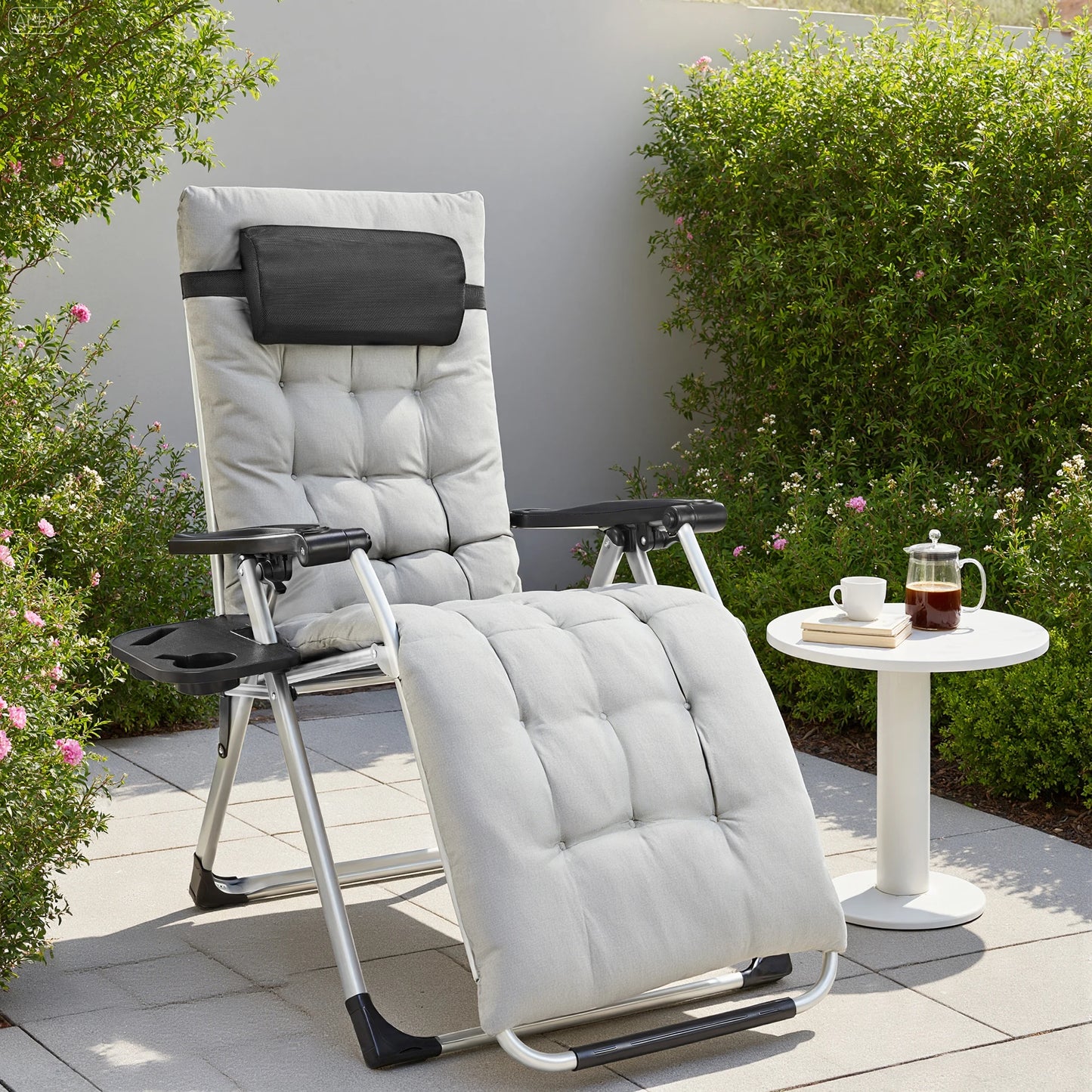 JHK Zero Gravity 2-Pack Portable Recliner Chairs With Cup Holders
