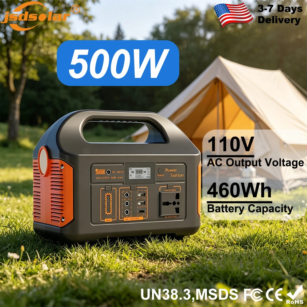 GaiaRay Portable Solar Power Station With LiFePO4 Battery