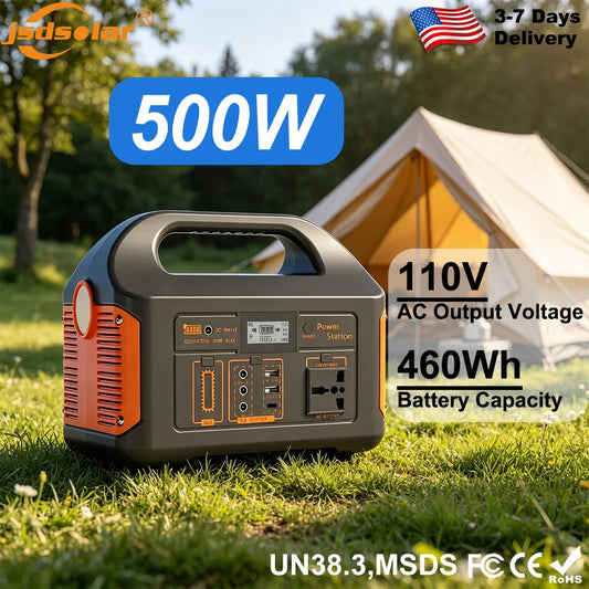 GaiaRay Portable Solar Power Station With LiFePO4 Battery