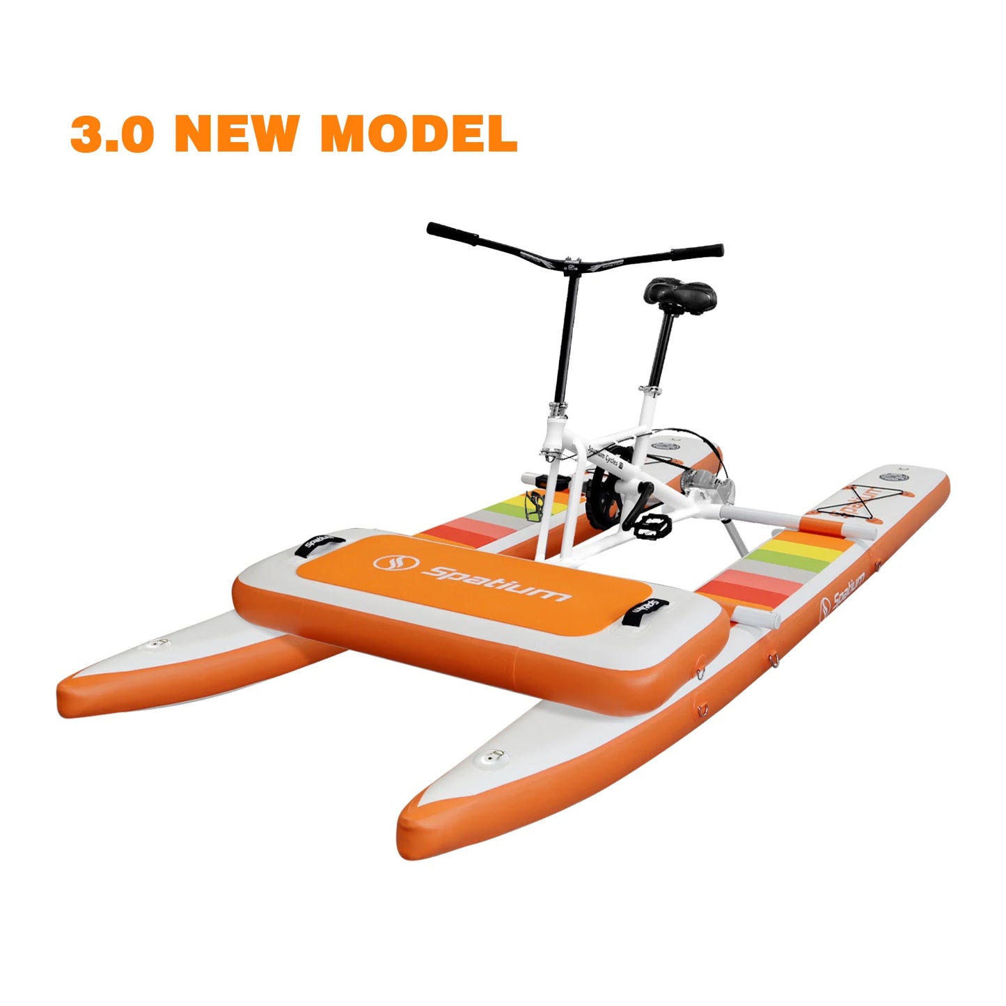 Spatium Water Bike 3.0 Inflatable Pontoon With 3-Blade Propeller