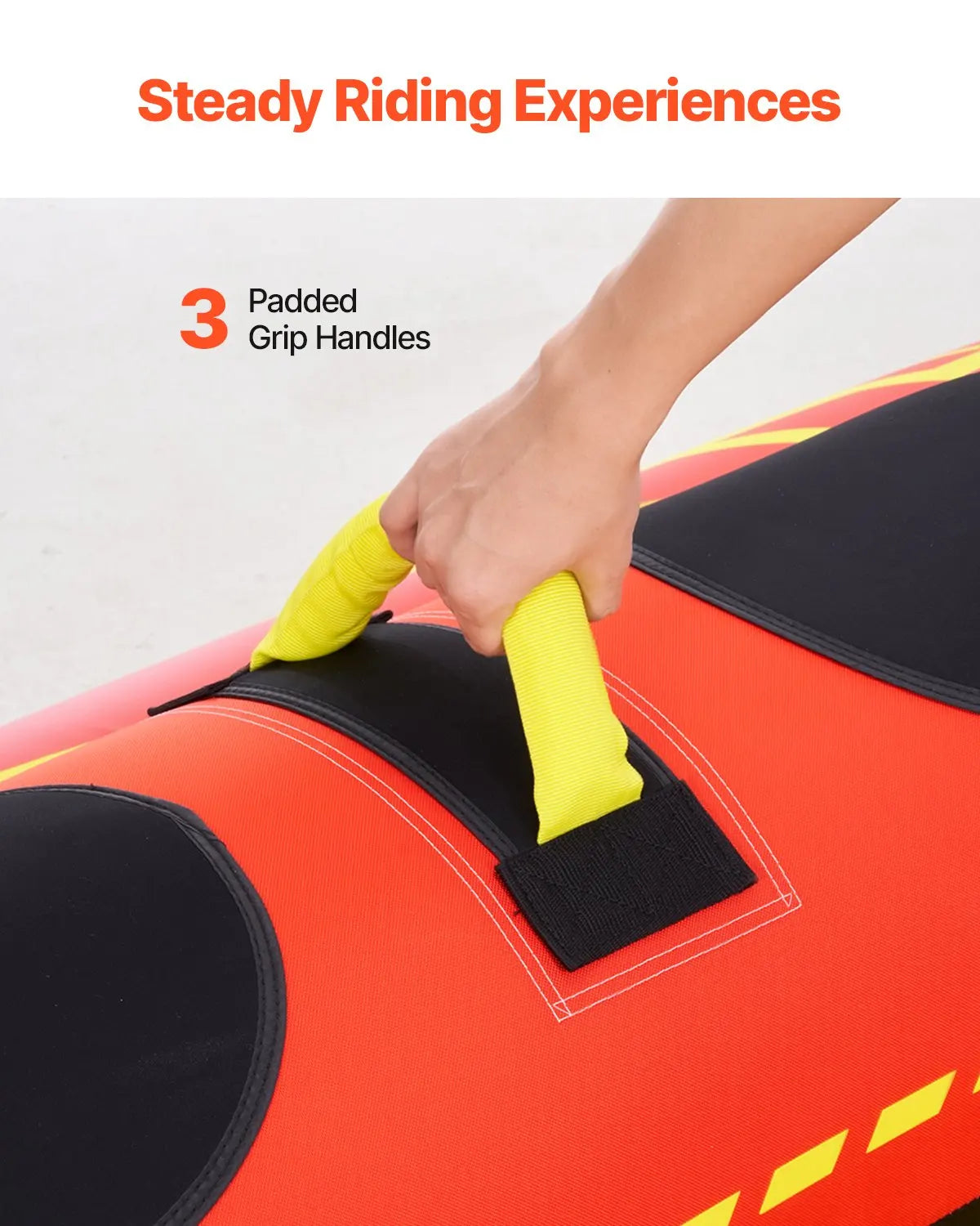 Towable Hot Dog Water Sport Tube For Boating 1 To 3 Riders 510 Lbs