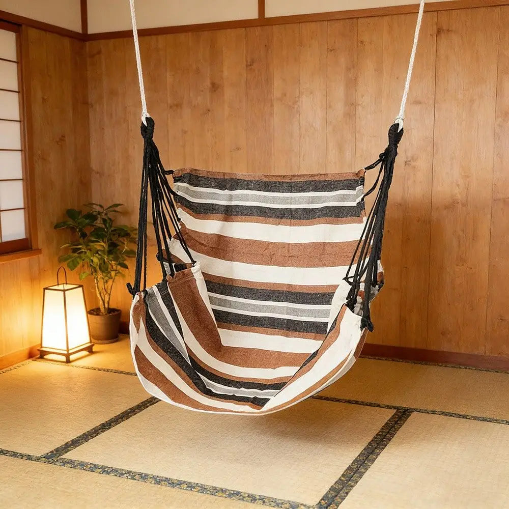 Hammock Swing Chair-Supports Up To 500 Pounds And Is Suitable For Both Indoor And Outdoor Use. Designed For Bedrooms, Gardens,