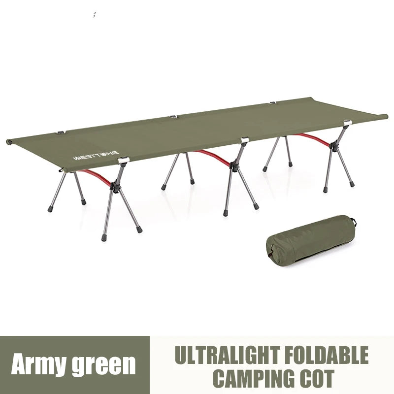 West Tune Camping Cot With Leg Extenders Portable Folding Bed