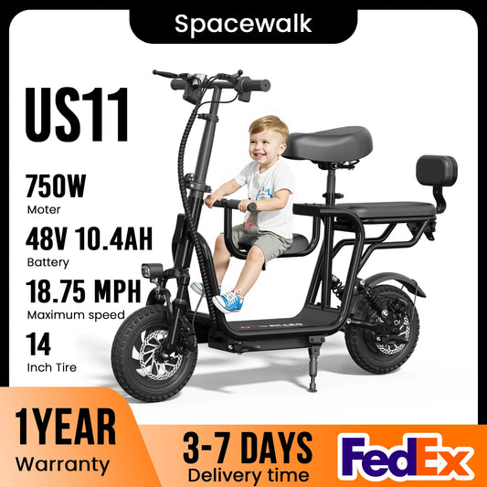 EILLEO Spacewalk 48V Electric Scooter with Seat and Dual Brakes