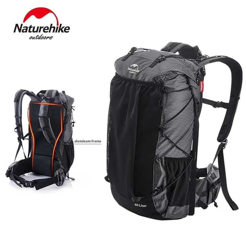 Naturehike Outdoor Hiking Backpack With Rain Cover For Camping Travel