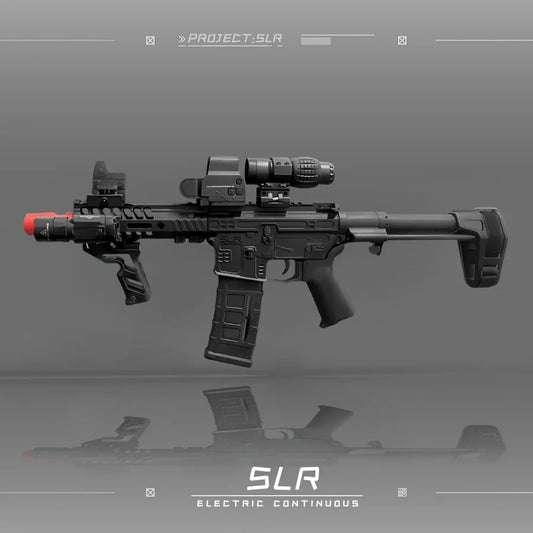 SLR Electric Gel Ball Gun [7.4v High-Speed Continuous Shooting Upgraded Version] Highly Assembled Toys, Manual/Automatic