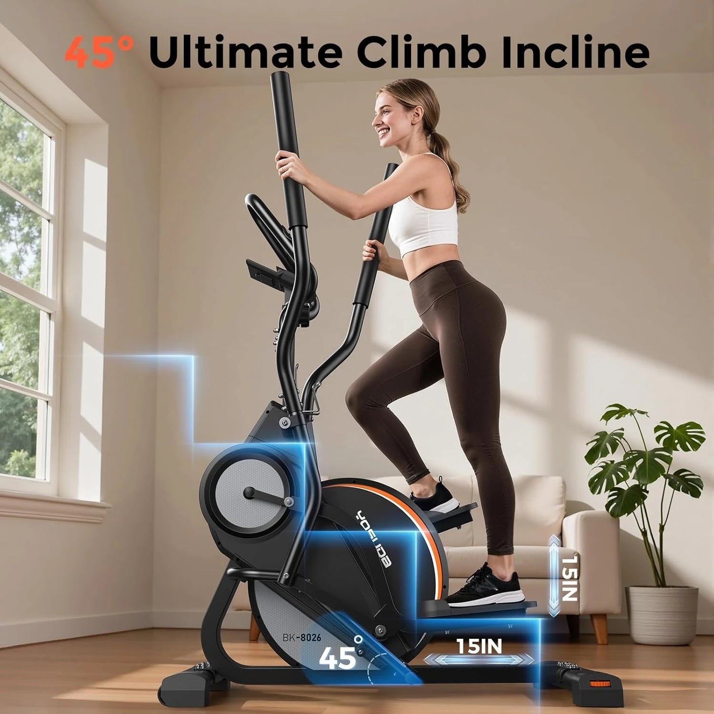 YOSUDA Three In One Elliptical Workout Machine For Home