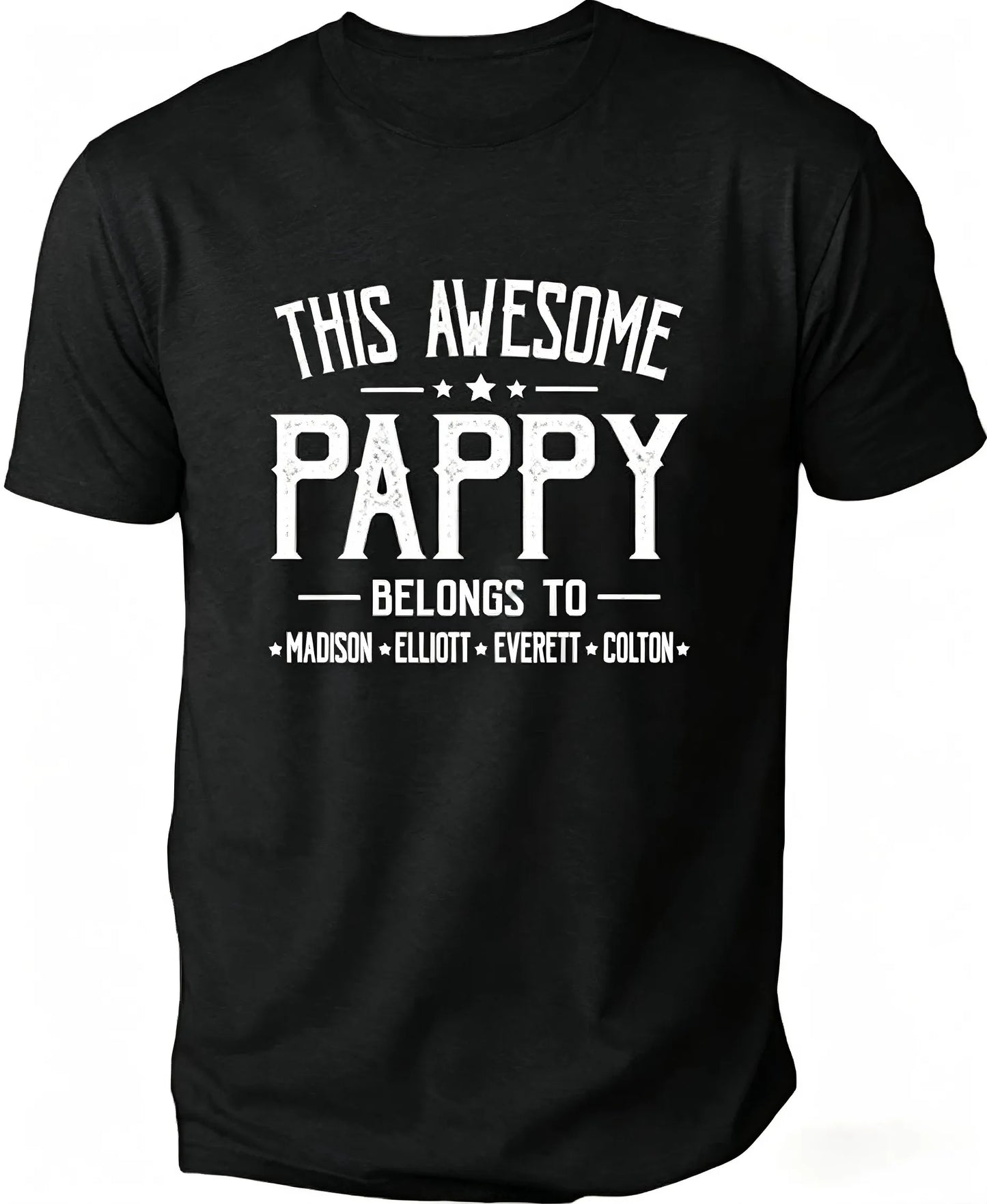 Personalized Grandpa Dad Shirt, Custom Grandpa Grandkids Name Shirt, Birthday Christmas Fathers Day Dad Grandpa Gift