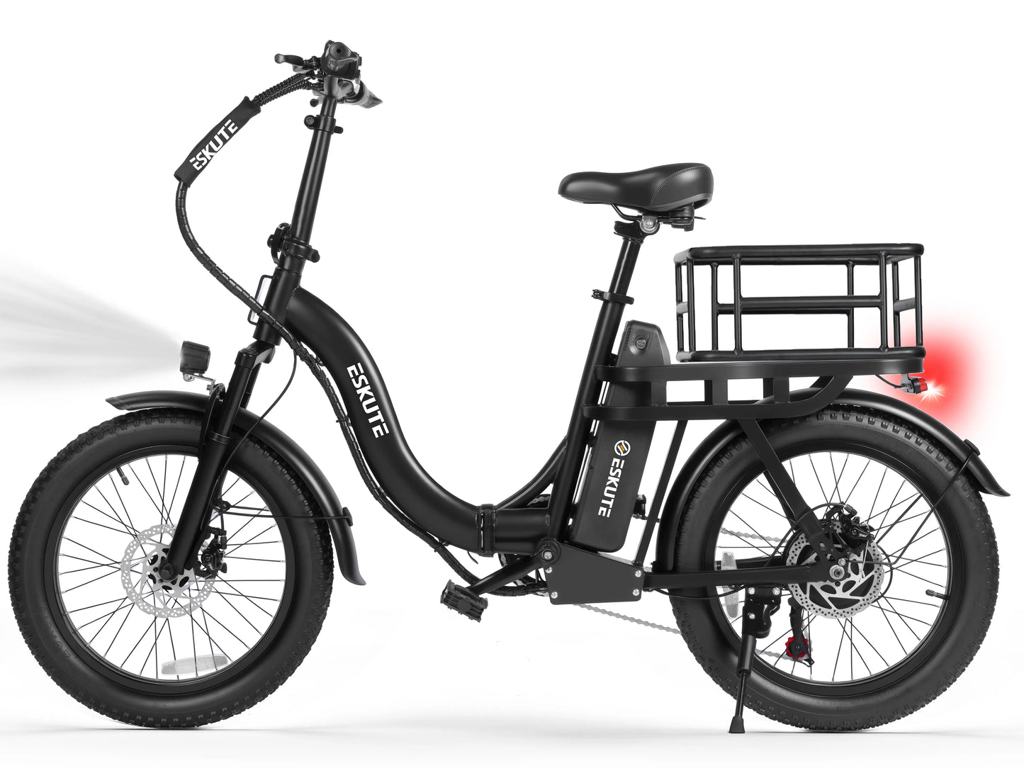 ESKUTE D200 Foldable Electric Bike 1200W Peak Motor 48V Battery