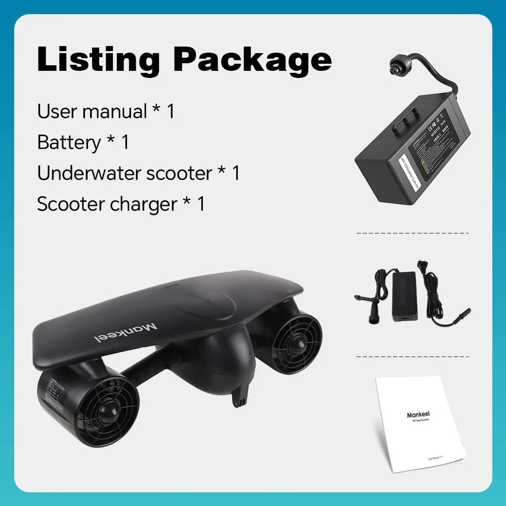 Mankeel W7 Electric Underwater Sea Scooter for Snorkeling and Diving