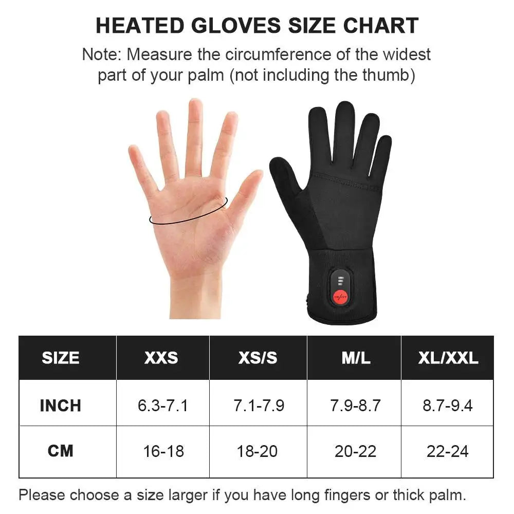 Savior Heat Rechargeable Electric Heated Glove Liners For Men And Women