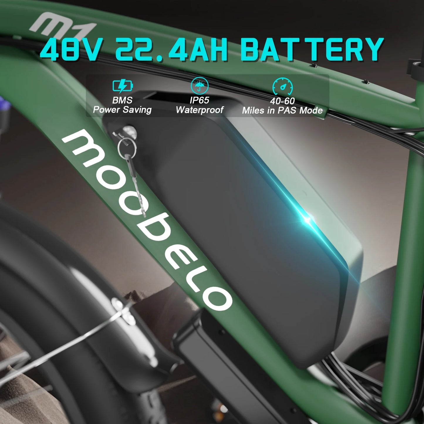 Moobelo M1 2000W Ebike All Terrain Fat Tire