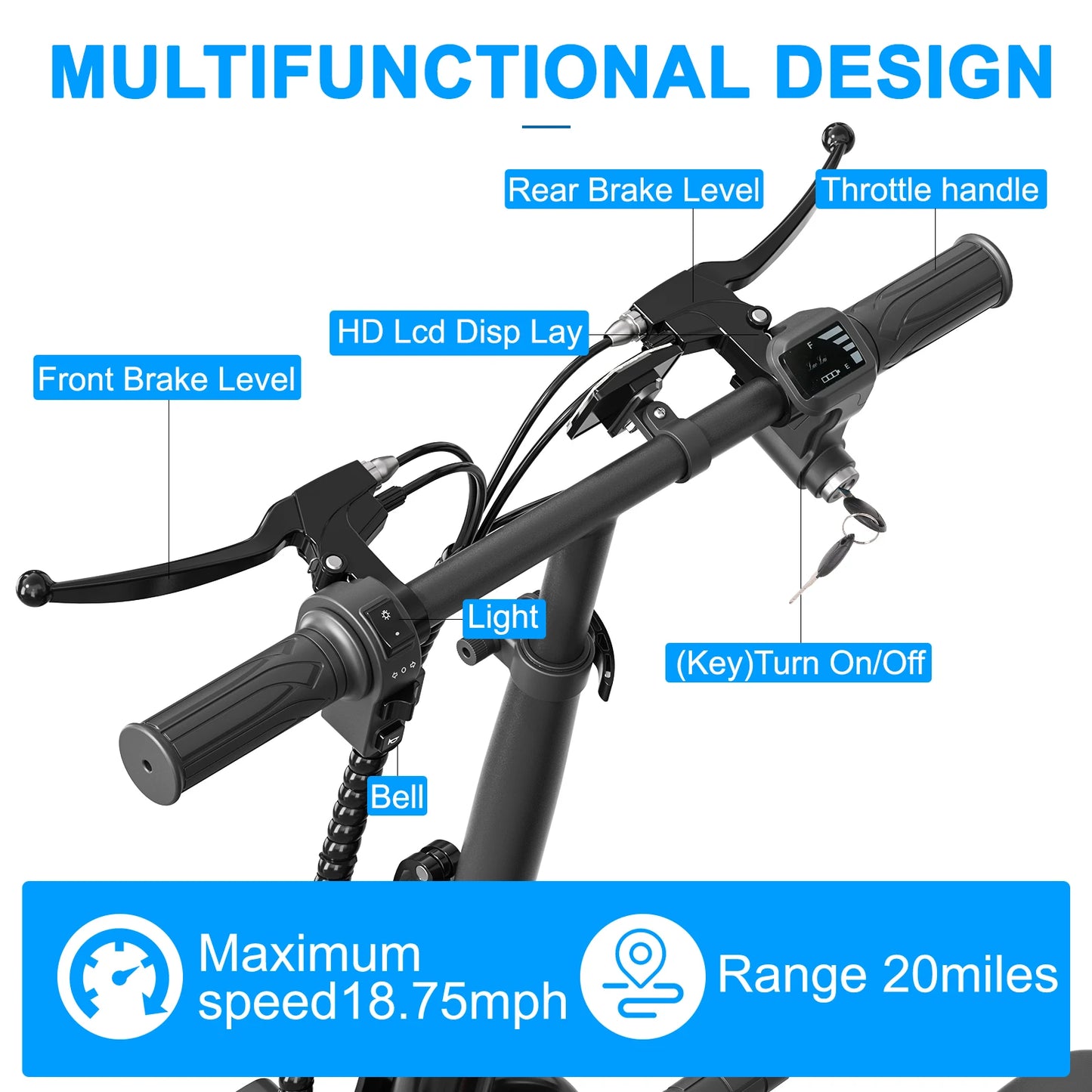 EILLEO Spacewalk 48V Electric Scooter with Seat and Dual Brakes