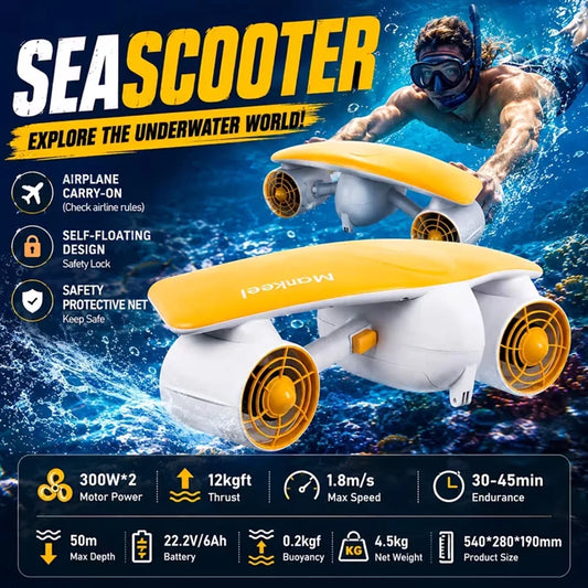 Mankeel W7 Electric Underwater Sea Scooter for Snorkeling and Diving