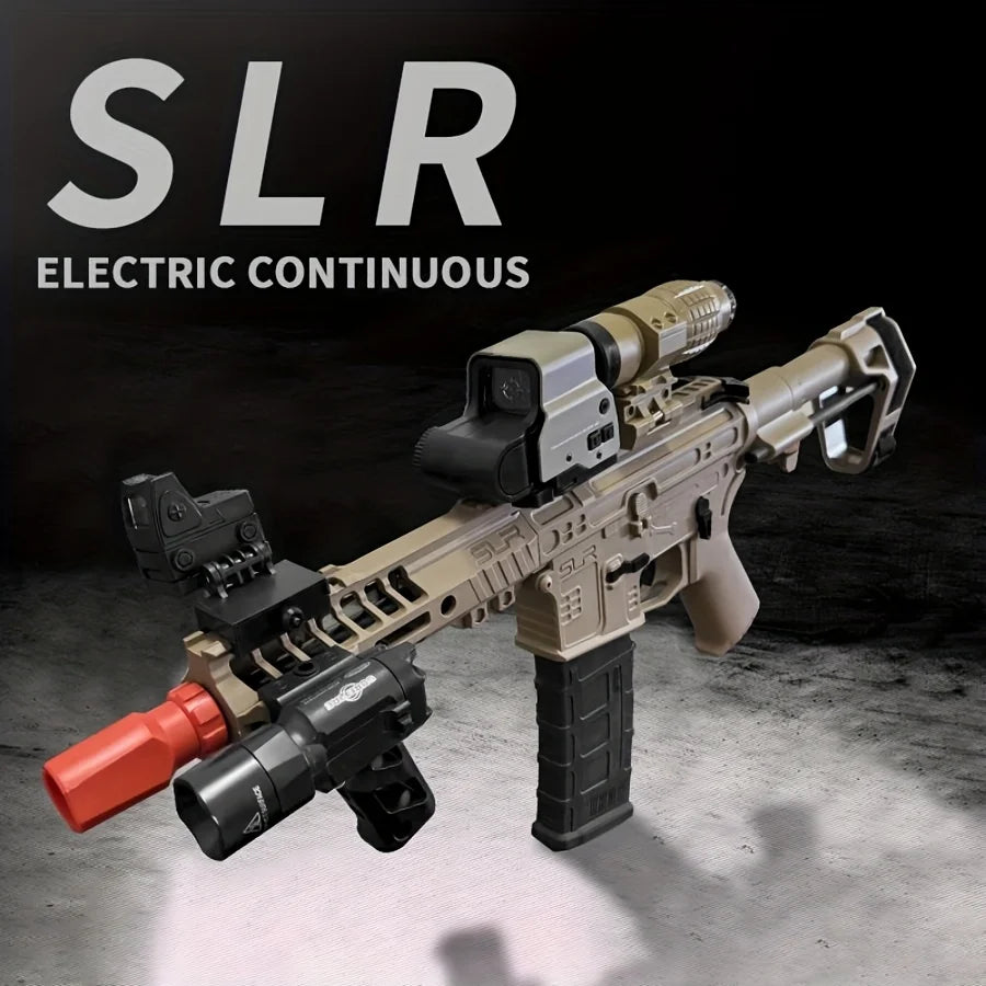 SLR Electric Gel Ball Gun [7.4v High-Speed Continuous Shooting Upgraded Version] Highly Assembled Toys, Manual/Automatic