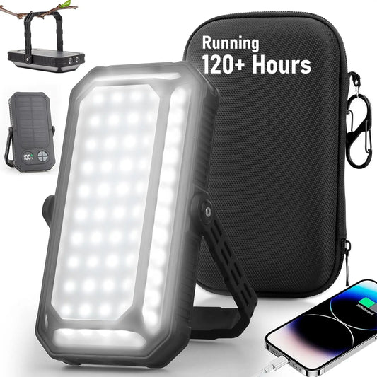 LED Camping Lantern Rechargeable 10000mAh With LCD Display 12 Modes