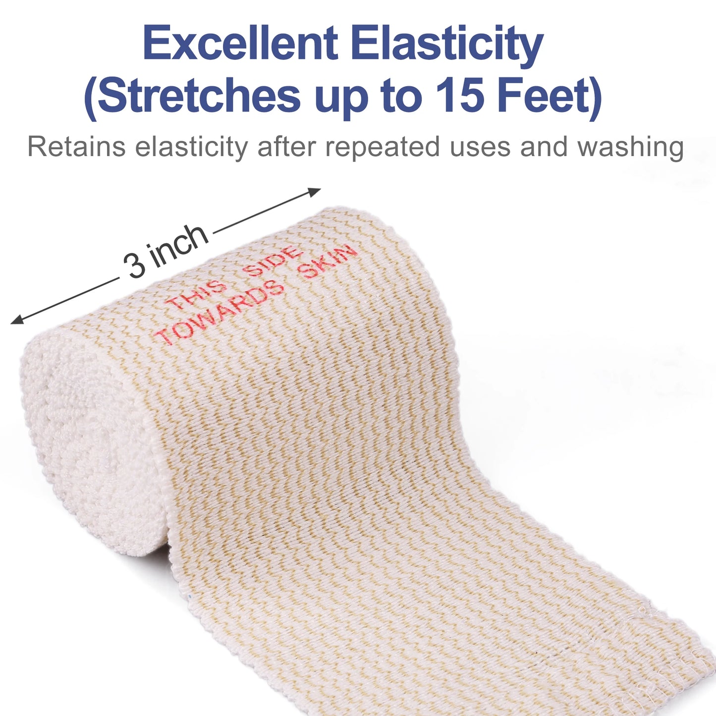 Elastic Bandage Wrap Cotton Compression For Sports First Aid
