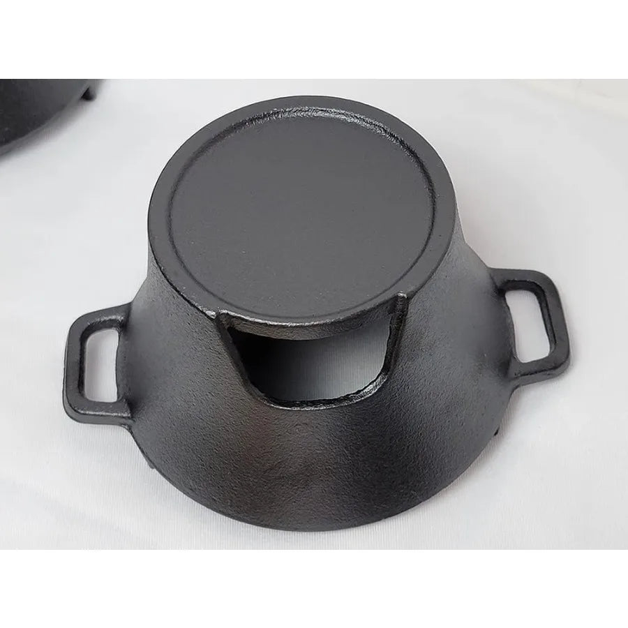 LISM Cast Iron Smores Grill Mini Hibachi Set Outdoor