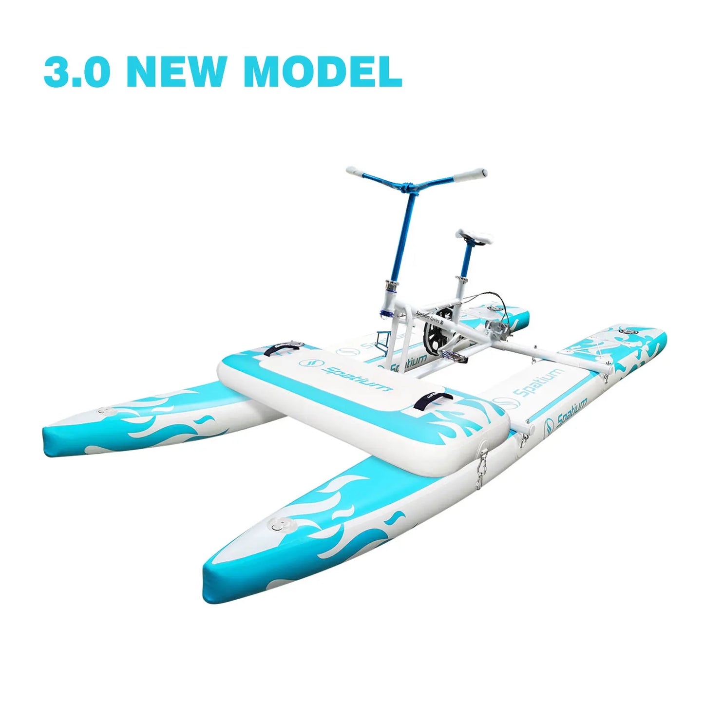 Spatium Water Bike 3.0 Inflatable Pontoon With 3-Blade Propeller