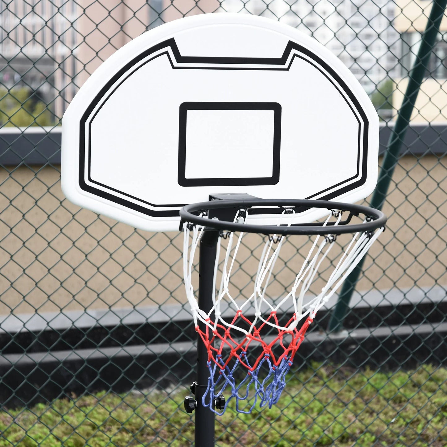 Outdoor Adjustable Basketball Hoop System