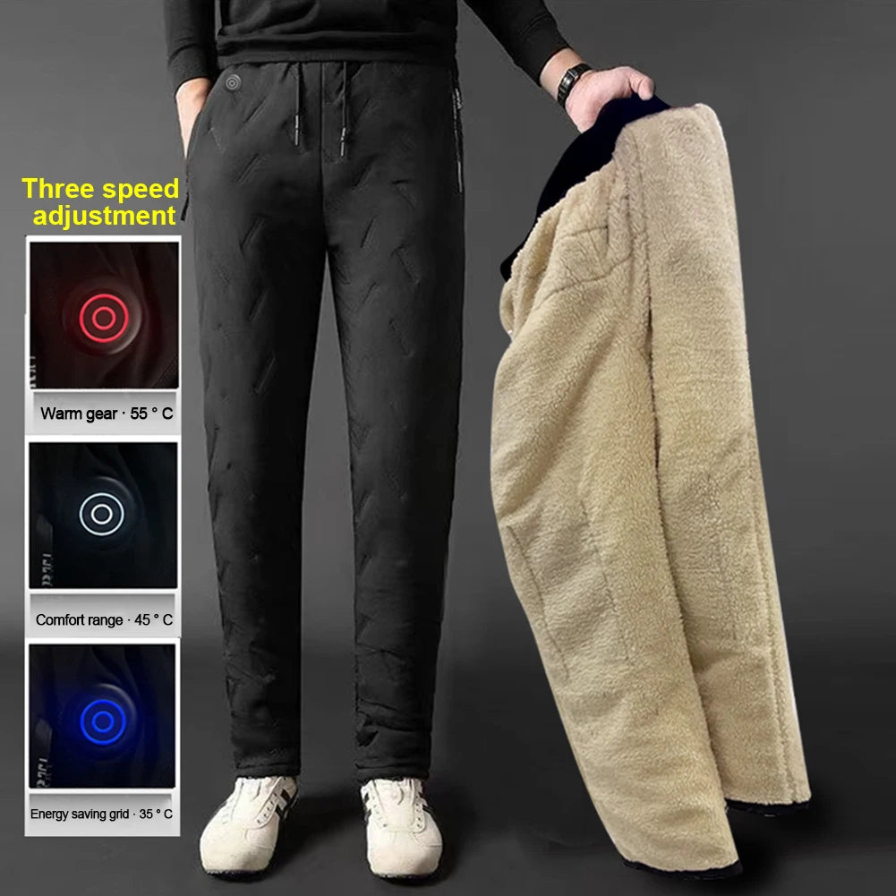 10 Heating Zones Unisex Heated Pants Winter Electric Heating Trousers 3 Gear Temperature Waterproof Outdoor Sports Warmer Clothe