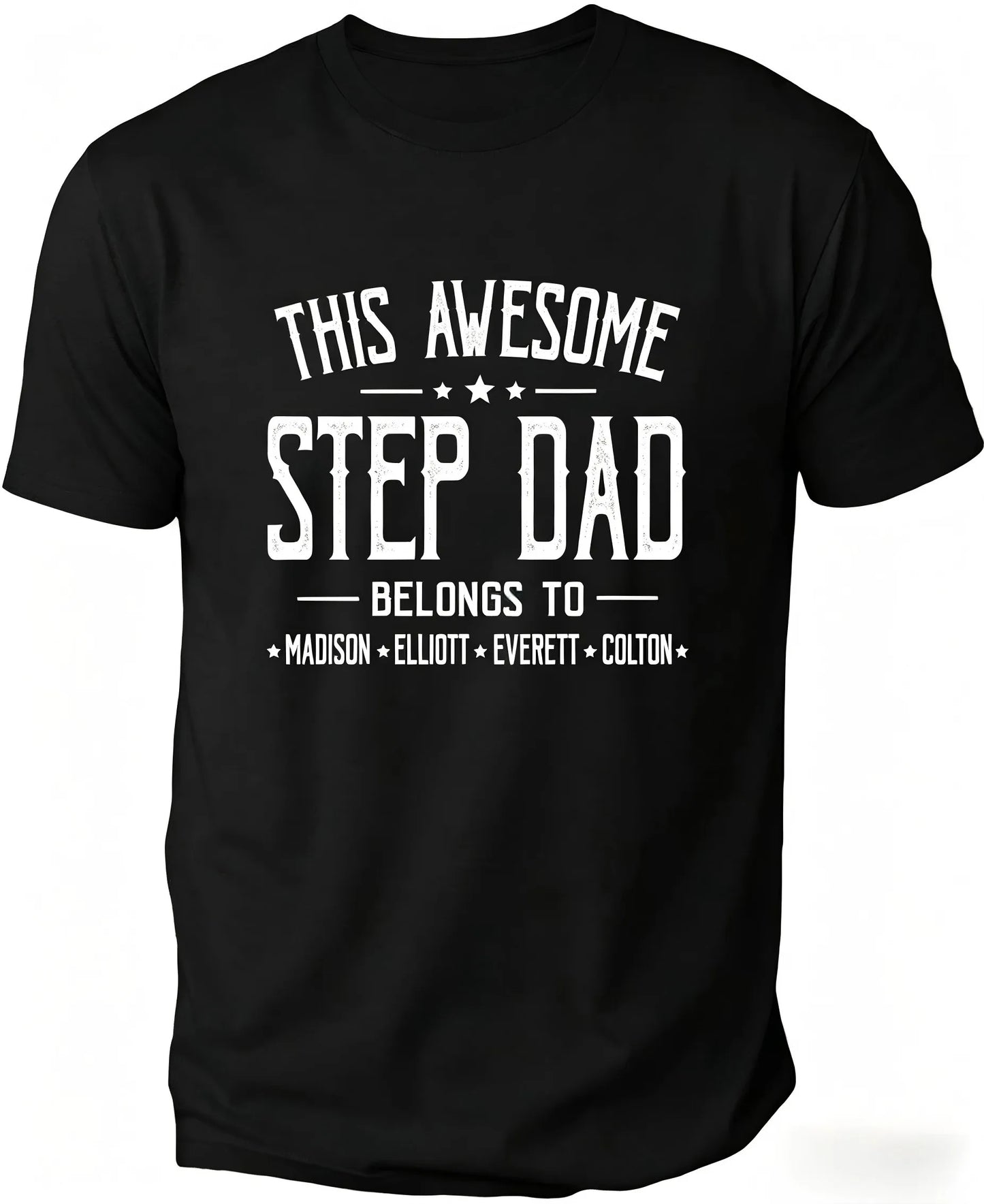 Personalized Grandpa Dad Shirt, Custom Grandpa Grandkids Name Shirt, Birthday Christmas Fathers Day Dad Grandpa Gift
