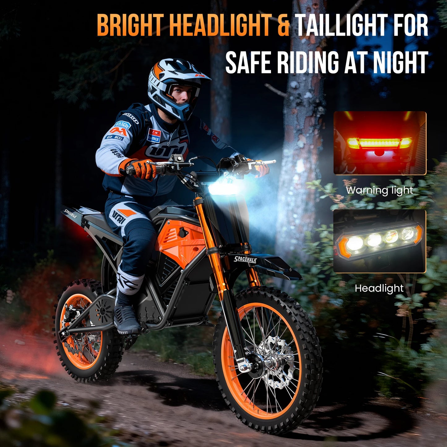 EILLEO SPACEWALK Fat Tire Electric Dirt Bike 3000W Mid-Drive