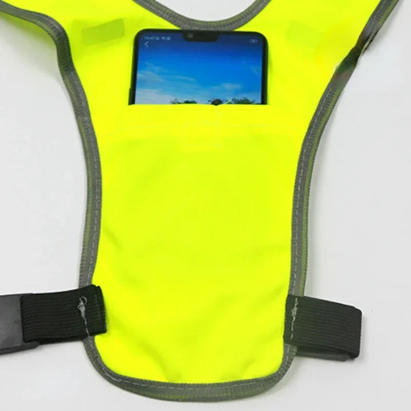 High Visibility Cycling Reflective Vest for Night Riding and Running
