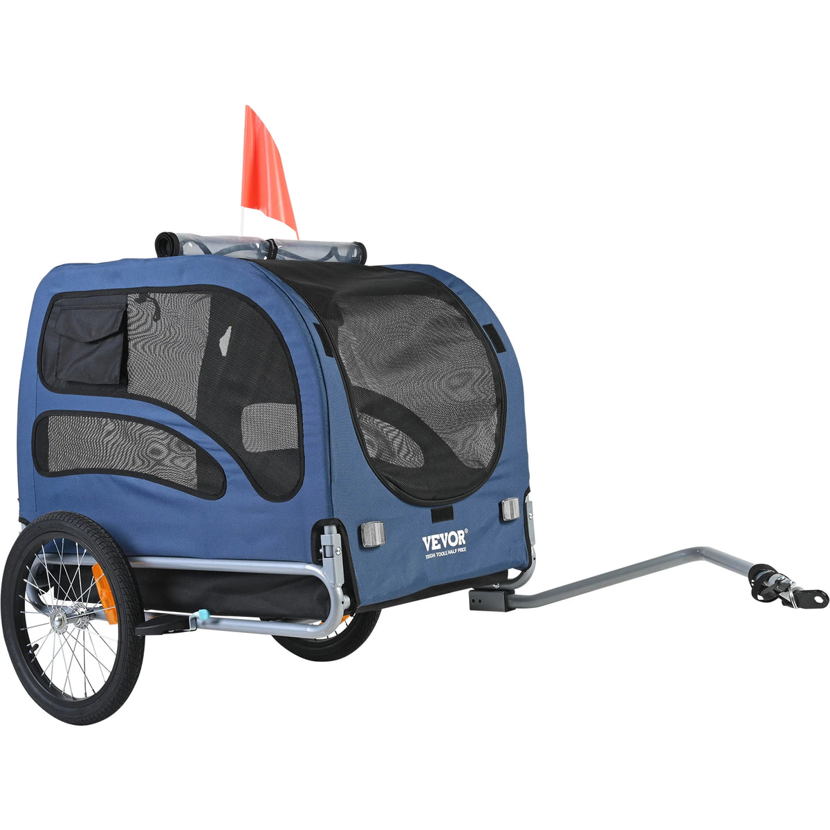 SucceBuy Dog Bicycle Trailer Carrier with Coupler and Safety Reflectors