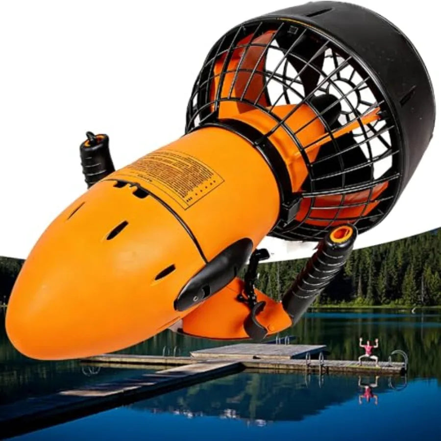 Underwater Thruster Set for Snorkeling, Lightweight Diving Gear with 500W Brushless Motor, 3.7mph Dual Speed Water Propulsion,