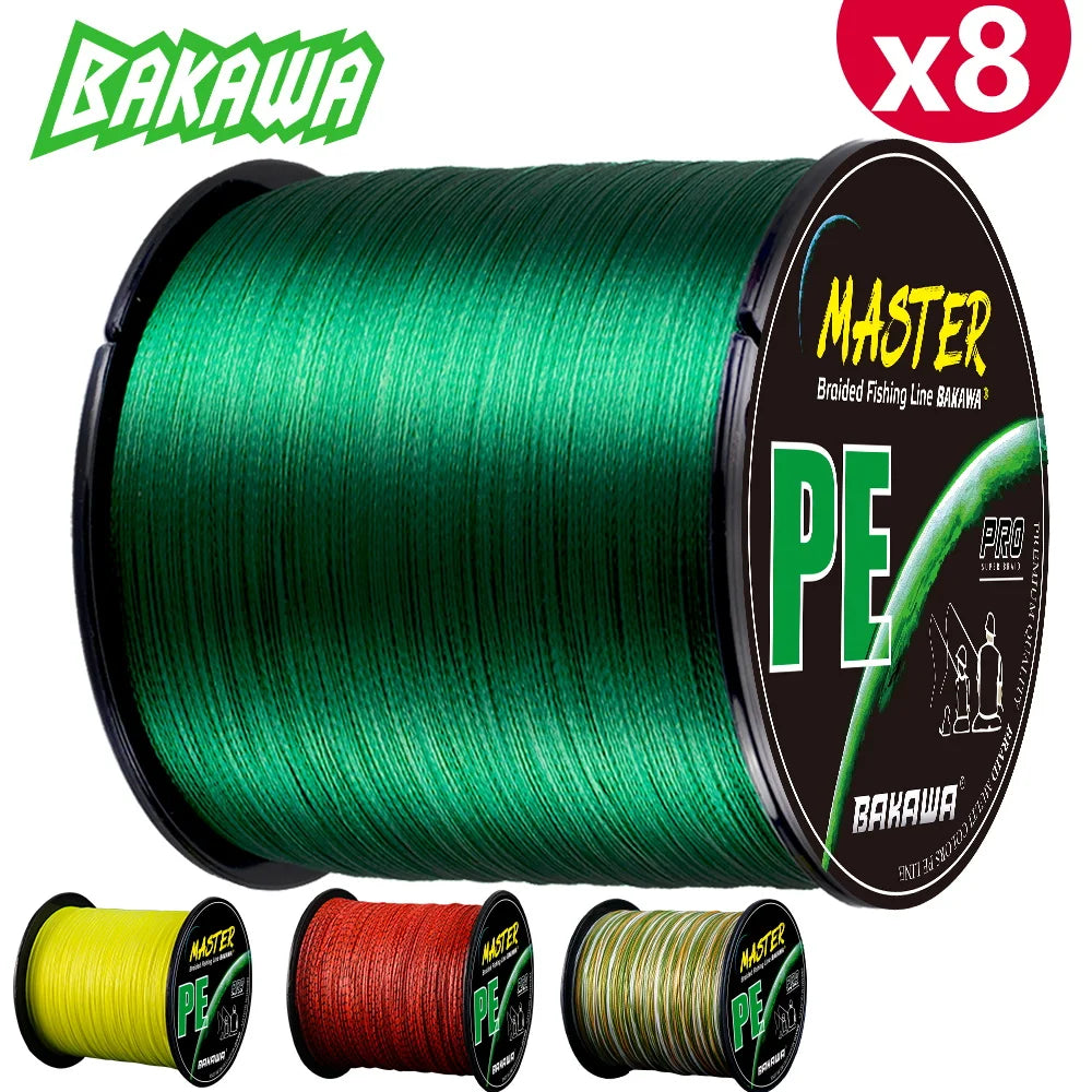 BAKAWA Braided PE Fishing Line for Saltwater and Carp Fishing