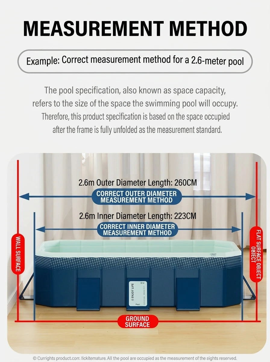 2026 New Outdoor Summer Family Swimming Pool Foldable Children Play Pool Suitable for Outdoor Garden Backyard