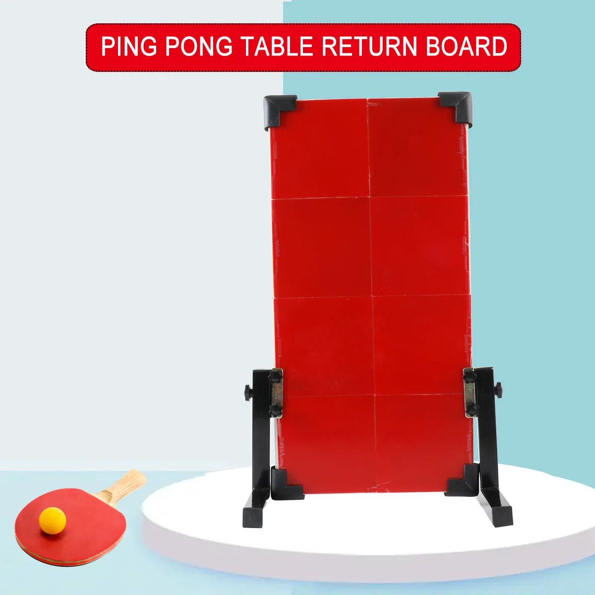 Table Tennis Rebound Board Trainer with 8 Rubber Blocks professional Tennis Sport Accessorie for Home Indoor Outdoor