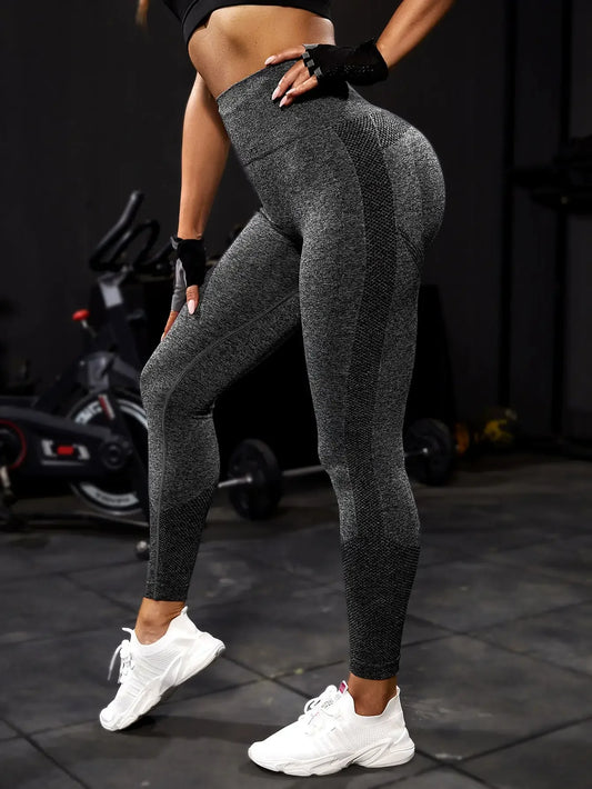 Yoga Sport Seamless Workout Leggings For Women Push Up Athletic Pants