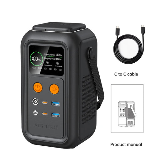 CTOLITY 200W Power Station Camping Battery Pack 192Wh LiFePO4 USB Type C